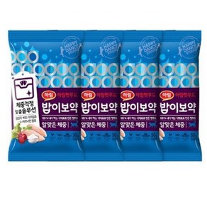 하림펫푸드 전연령 밥이보약 알맞은체중 고양이사료, 50g, 4개