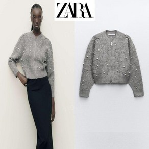 자라 진주 봄버 자켓 zara 가을