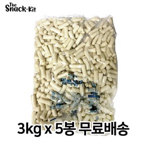 맛찬들 백미 밀떡볶이 정관절단이등분 3kg (무료배송) 밀떡 떡볶이떡