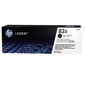 HP 토너 No 83X CF283X, 1개, Black