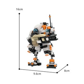 BuildMoc Titanfalls 2 이온 클래스 타이탄 사신 BT-7274 빌딩 블록 모델 세트 Mecha 로봇 그림 벽돌 장난감, 1개