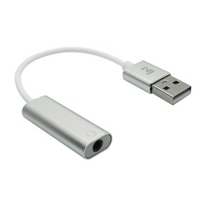 인네트워크 외장 사운드 카드 USB 7.1채널 실버 INV066 사운드카드/PC-FI-외장형, 선택없음