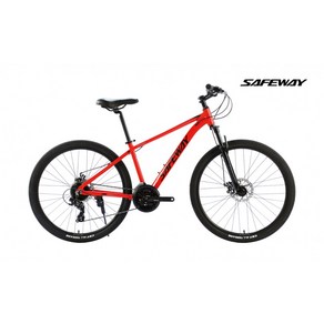 [사바코리아] SAFEWAY P100 27.5인치 21단 MTB 자전거 2023, Red