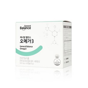 지쿱 제너럴 밸런스 오메가3 600mg 120캡슐, 1개