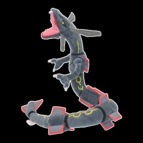 반짝이는 Rayquaza 봉제 인형 동물 소장용 선물 귀여운 만화 캐릭터 블랙 12 인치, 51cm-99cm, 1개