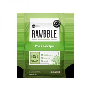 [매장정품] BIXBI RAWBBLE_러블 빅스비 LID 건사료 돼지 1.8kg