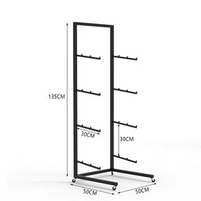 스키보관대 스탠드 행거 거치대 스노우보드 진열대 선반 디스플레이 마운트, F 모델 - 4개 보관 (하단 이미지 참조), 1개