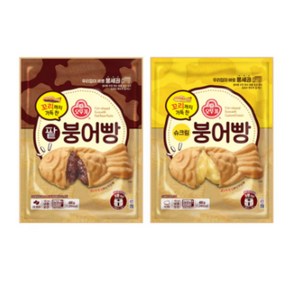 오뚜기 꼬리까지 가득 찬 팥붕어빵+슈크림붕어빵, 1개, 480g