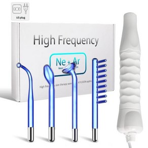 DARSONVAL 장치 고주파 얼굴 기계 융합 네온 아르곤 완드 제거 주름 여드름 마사지 Dasonval Fo Hai, [04] US Plug, 04 US Plug_2차검수