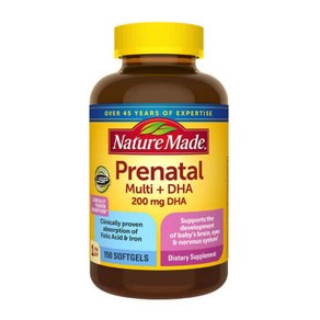 NatureMade 네이쳐메이드 프레나탈 멀티 임산부 영양제 Prenatal Multi + DHA 150 소프트젤