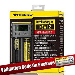 퀄컴 Nitecore LCD 지능형 회로 리튬 이온 18650 배터리 충전기 D4 D2 디지차저 글로벌 보험