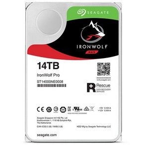 씨게이트 아이언울프 프로 ST14000NE0008 용 14TB 7200RPM 35 SATA NAS HDD 보증 신제품