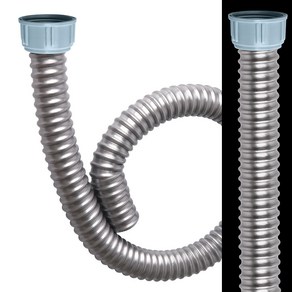 와이넷 배수호스 싱크대호스 90cm 실버라인 일자형 주방 씽크대 배관 배수구호스 모음, 01.싱크대배수호스실버라인90, 1개