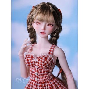 쌍둥이 구체관절인형44cm 누드바디 메이크업 풀세트 1/4 MSD BJD 구관40cm Camen, 레드여아, nomal skin, 1개