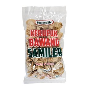 인도네시아 Huasik 끄루뿍 바왕 사밀에르 마늘맛 200g 과자 / KERUPUK BAWANG SAMILER