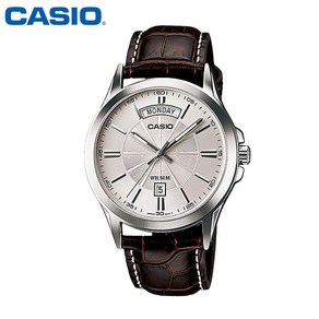 카시오 시계 MTP-1381L-7A 남성용 손목시계 가죽밴드 CASIO 정품