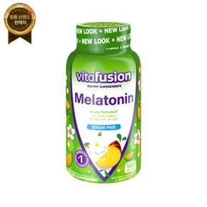 vitafusion 비타퓨전 잠잘오는 구미 보충제 3mg 화이트 티 & 피치 140, vitafusion 비타퓨전 잠잘오는 구미 보충제 3m, 1개, 140정