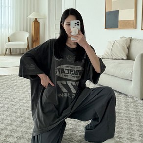 [6XL] 이불사이즈/BIG LUCK 박스티(피그먼트) 3colo
