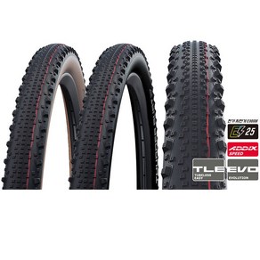 Schwalbe MTB/29x2.10/2.25 썬더볼트 애딕스 튜브리스이지, 29x2.10 레드라인블랙, 1개