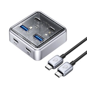 오리코 USB 3.0 2포트 Type-C 2포트 무전원&유전원겸용 USB3.2 Gen2 10Gbps 허브 1M XHJ2U2C-G2-10, 상세페이지 참조, 상세페이지 참조