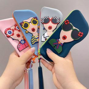 JINTU실리콘 휴대용 선글라스 케이스 안경파우치