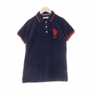 유에스폴로에센 4462 uspa 네이비레드 면 로고자수반팔카라티 [90]