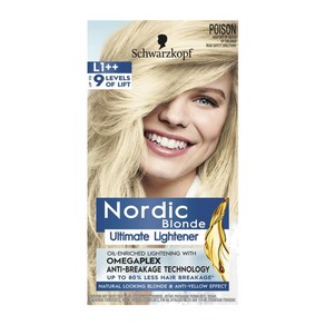 Schwarzkopf 슈바츠코프 노르딕 L1++ 얼티메이트 라이트너 블론드 염색약 Nordic Ultimate Lightener