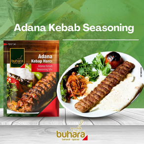 Halal Buhaa Adana Kebab Seasoning Mix Authentic Tukish Flavos 부하라 아다나 케밥 시즈닝 믹스 정통 터키의 맛, 1개, 90g