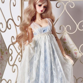 Model F - Empire Serenity Dress (L Blue)