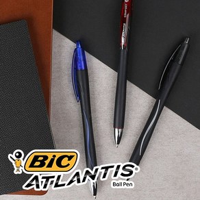 BIC 아틀란티스 컴포트 볼펜 1.0mm 낱개, 블랙