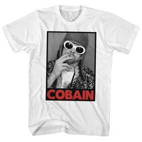 ROCKPANDA Nirvana 반팔티 Cobain Smoking Portrait