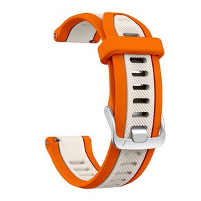 퀵릴리즈 실리콘 스트랩 Gamin Foeunne 165 음악 밴드 Gamin Vivoactive 3 5 Venu SQ 2 팔찌 시계 밴드 20mm, 7) StaLight Oange  20MM, 1개