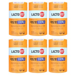 나에게 꼭 맞는 프로바이오틱스 락토핏 LACTOFIT 종근당건강 락토핏 생 유산균 코어맥스, 6세트, 60정