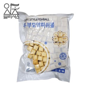 냉동 대용량 두부모양 피쉬볼 (1kg) 피시볼 어묵, 1개, 1kg