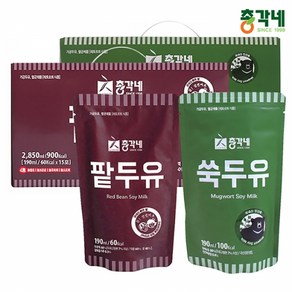 총각네 팥두유 15p + 쑥두유 15p 세트, 1세트, 190ml