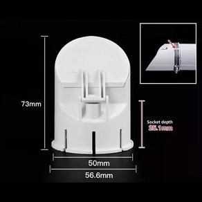 호환 배수 파이프 바닥 배수구 냄새 방지 곤충 지붕 커버 레인 튜브 캡 채반 플매트 카펫 러그 야외 발코니 파이프라인 부품 50-110mm, [01] 50mm