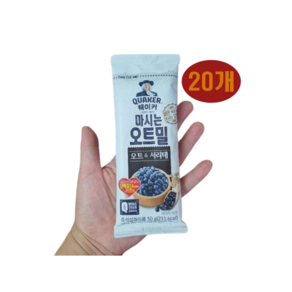 퀘이커 마시는 오트밀 오트 앤 서리태, 50g, 20개