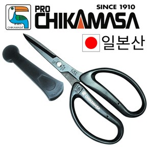 치카마사 원예가위 검정 CRI-360SFBK, 1개