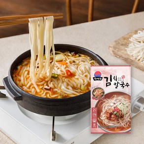 [한국제면] 한면원 김치칼국수 2인분, 1세트, 370g