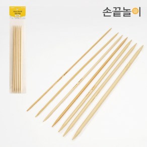 [손끝놀이] 20cm 대나무 장갑바늘 (2.0~5.0mm) 7사이즈 / 5개 1세트, 1개