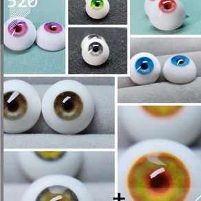 오비츠 OB11 인형 안구 눈알 눈동자 12mm 10mm 업 14mm 18mm Bjd 드레스 16mm 1/4 1/6 DIY 눈 장난감 8mm 1/3 석고 액세서리, 05=A05_12mm-5, 1개