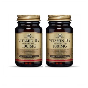 Solga Vitamin 솔가 비타민 B2 리보플라빈 100mg 100베지캡슐 2팩, 100정, 1개