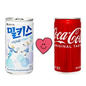 코카콜라 190ml 15캔 & 밀키스 190ml 15캔 총30캔음료 탄산음료