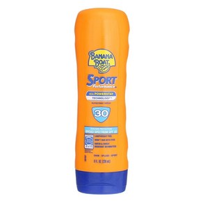 바나나보트 Banana Boat 파워스테이 기술 SPF 30 스포츠 퍼포먼스 로션 선스크린 236.6ml(8온스) (2팩)