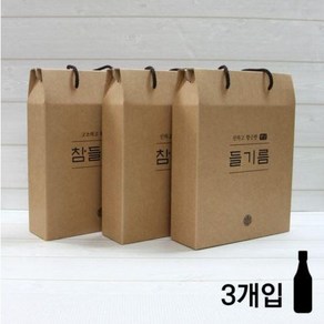 다용도46호 [옛날-참들기름3p] 220x70x230/50개 답례품 선물상자 크라프트 명절