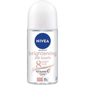 [니베아 데오드란트 일본직구] Nivea 니베아 여성용 제한 데오드란트 롤온 Bightening Silk Touch 50ml 해외직송품, 1개