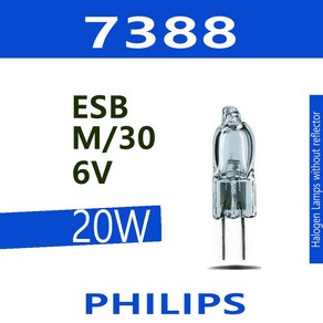 PHILIPS 7388 6V 20W 할로겐램프 전구