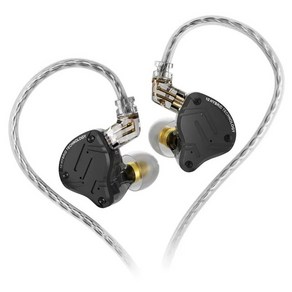 KZ ZS10 Po X 인이어 유선 이어폰 음악 헤드폰 HiFi 스 모니터 이어버드 스포츠 헤드셋, ZS10PoX마이크없음, 하나