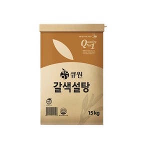 큐원 갈색 황 설탕 15kg