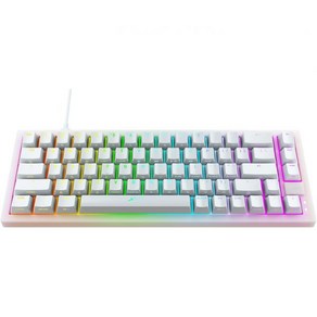 미니 게이밍 키보드 모바일 기계식 Xtfy K5 컴팩트  RGB 와이어 US 레이아웃 블랙, White, White